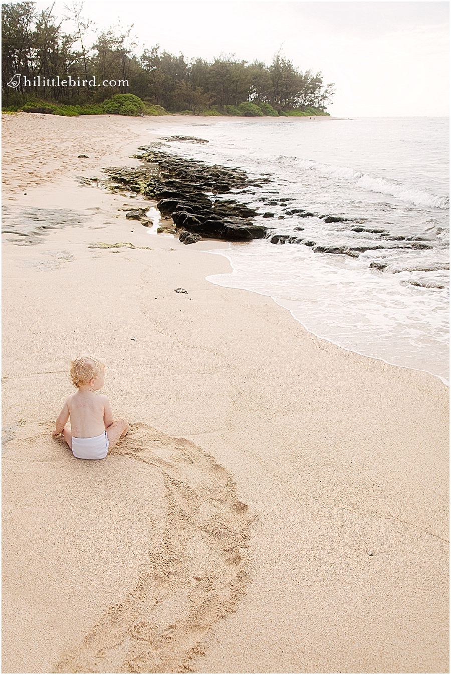 baby at the beach north shore oahu