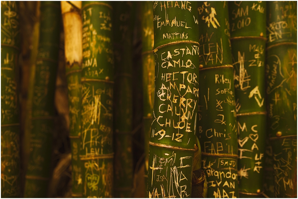 names written on bamboo