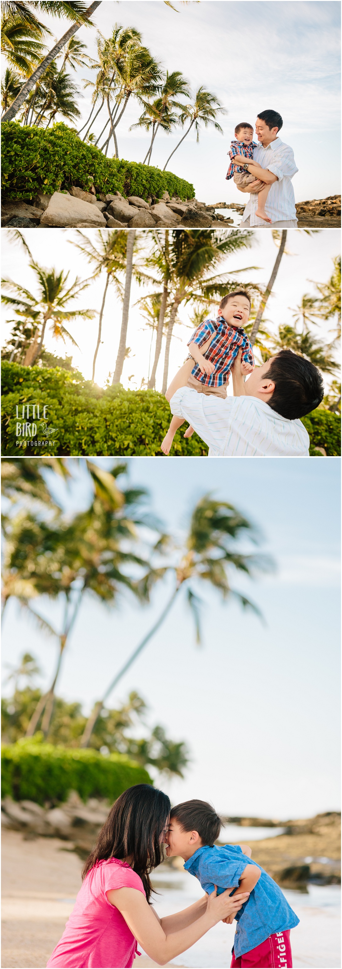 fun family portraits at paradise cove