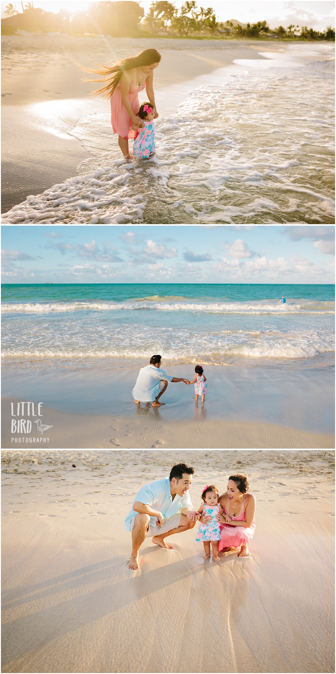 family portraits at kalama beach oahu