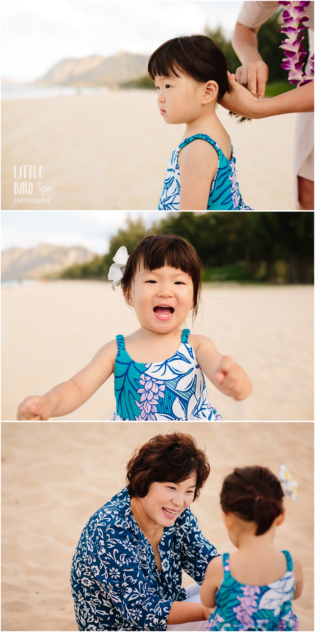 fun baby portraits on the beach
