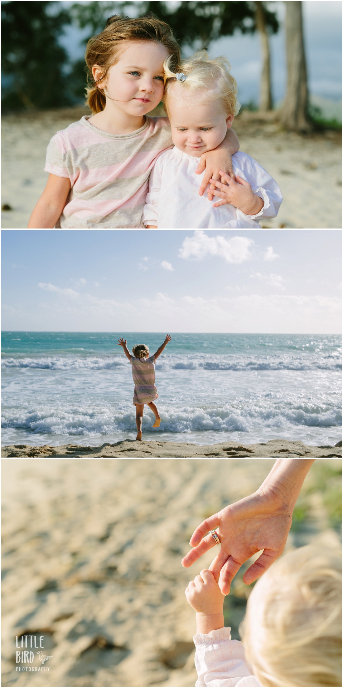 sisters at the beach in hawaii