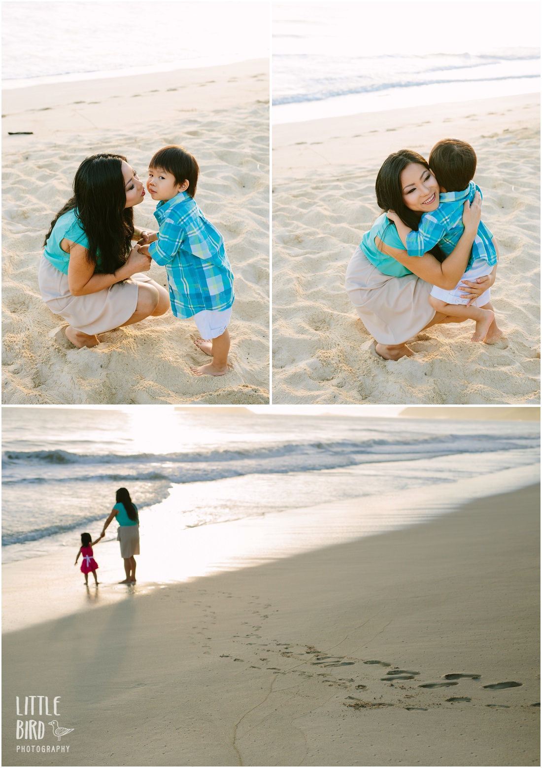 family photos at waimanalo beach