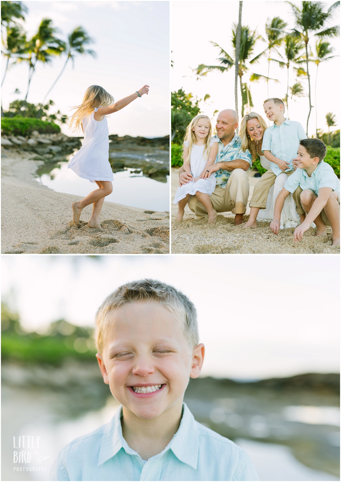 family lifestyle portraits at koolina beach