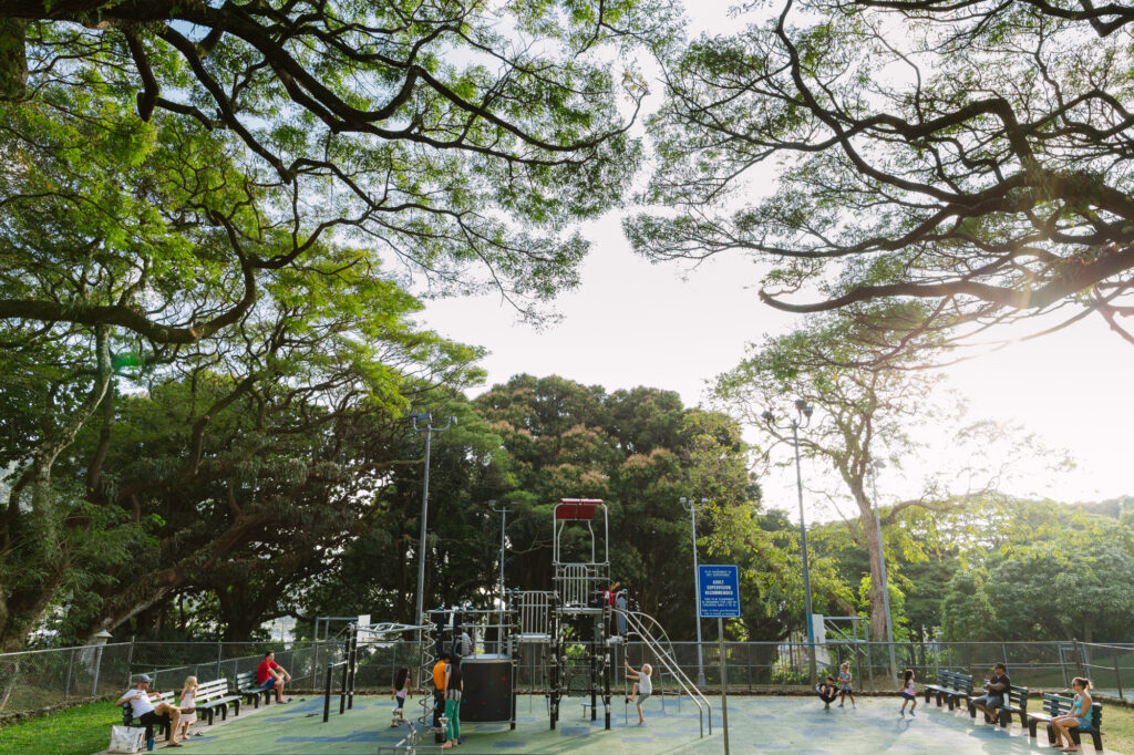 A new generation of climbers testing their limits at Nuuanu Valley Park — one of the few Oʻahu playgrounds to get a real refresh.