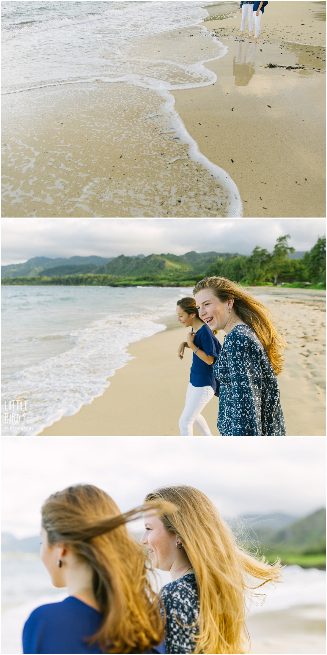 senior portraits at laie beach park hawaii