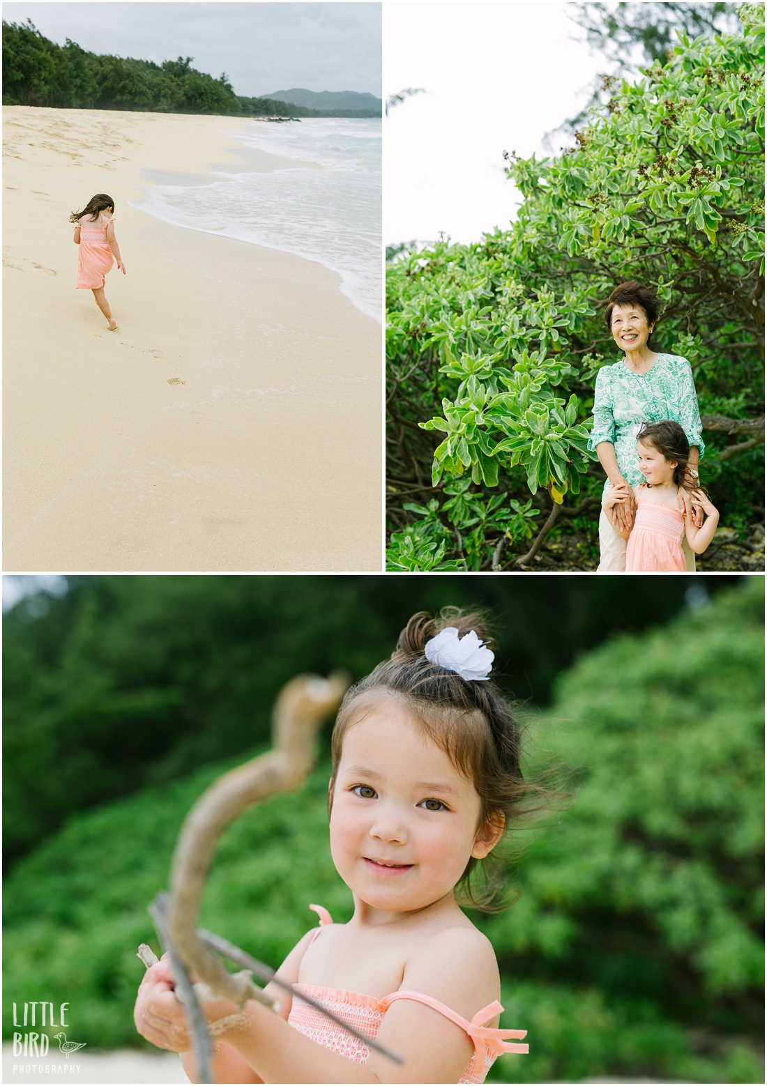 fun beach portraits in hawaii