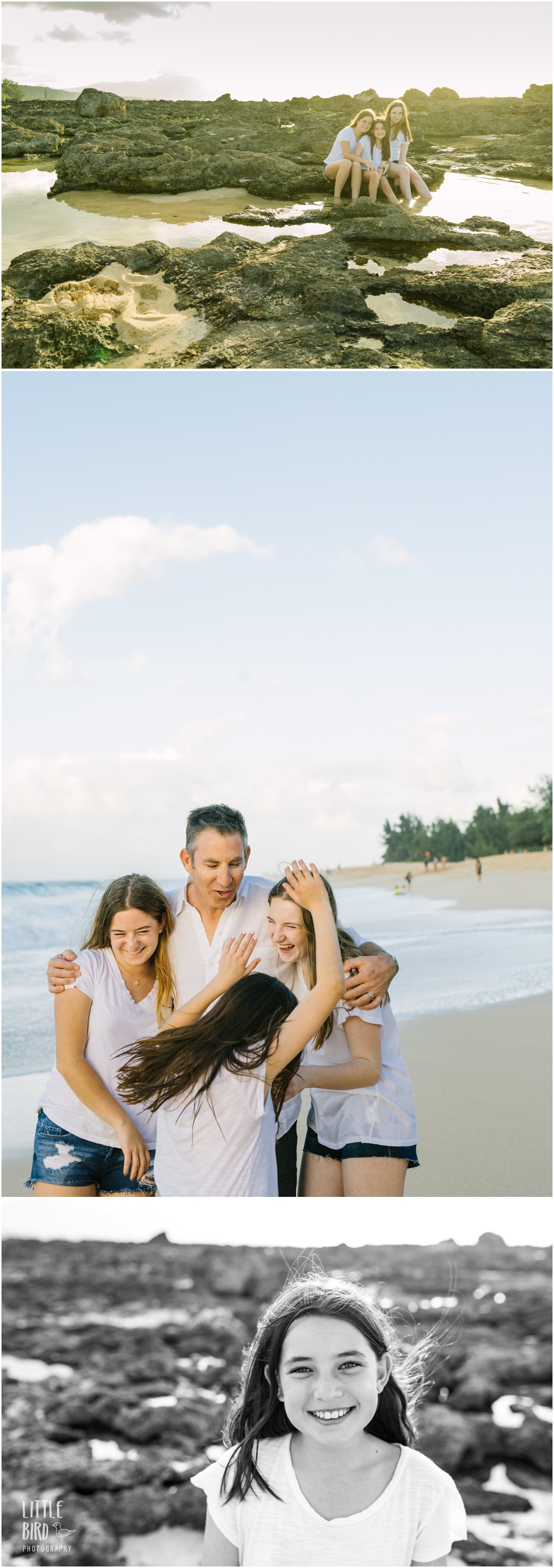fun family photographs on oahu north shore