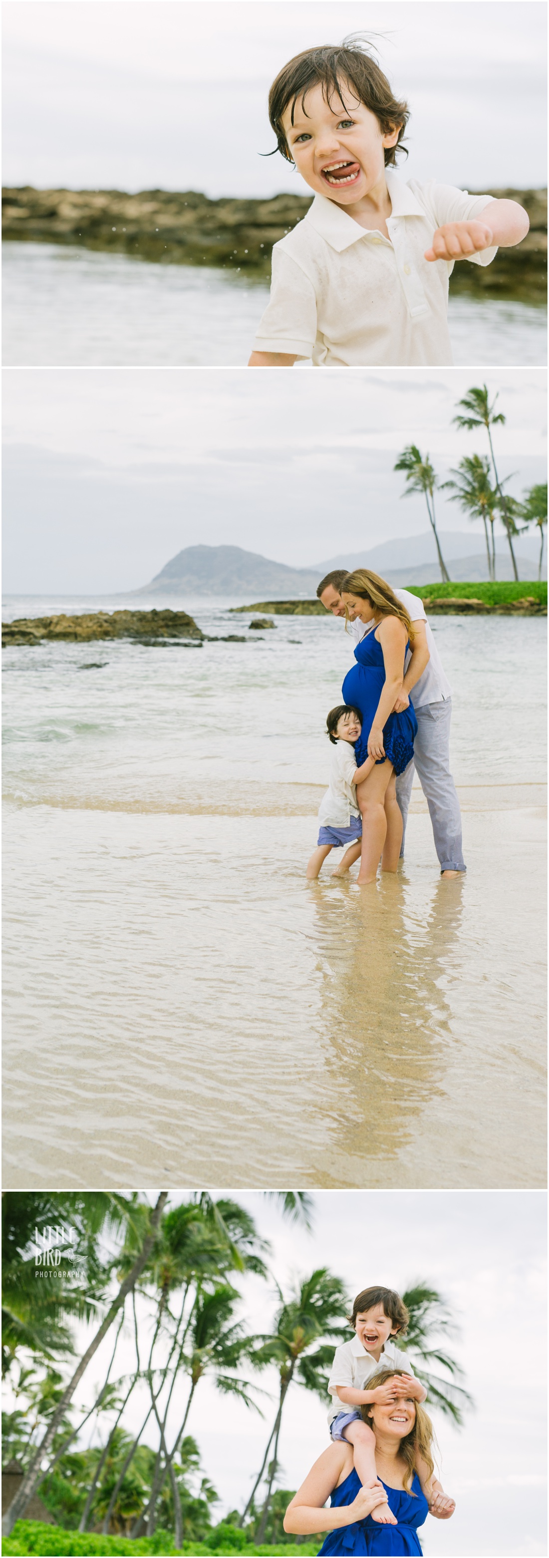 Hawaii Beach maternity portraits