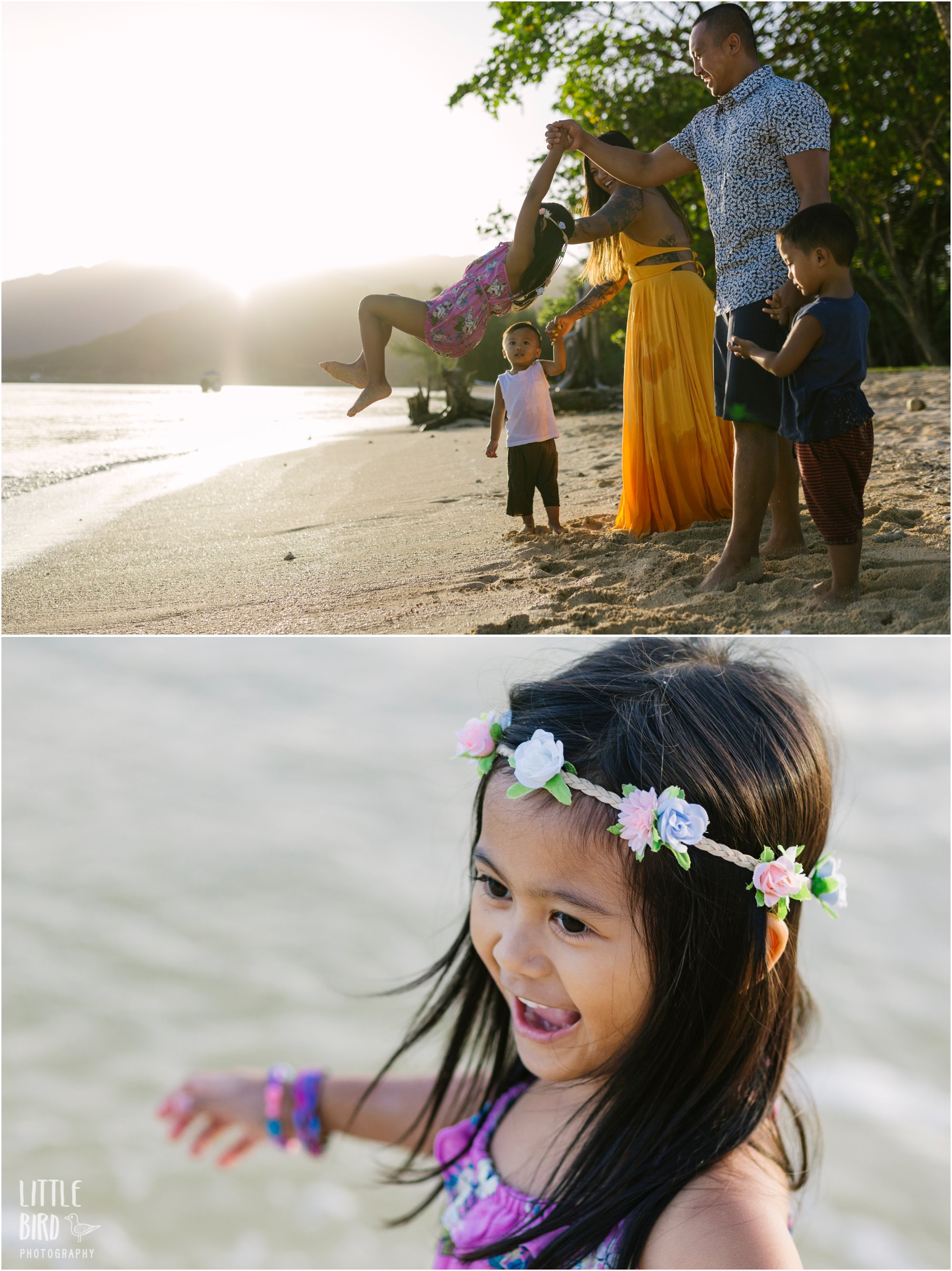fun family photography in hawaii