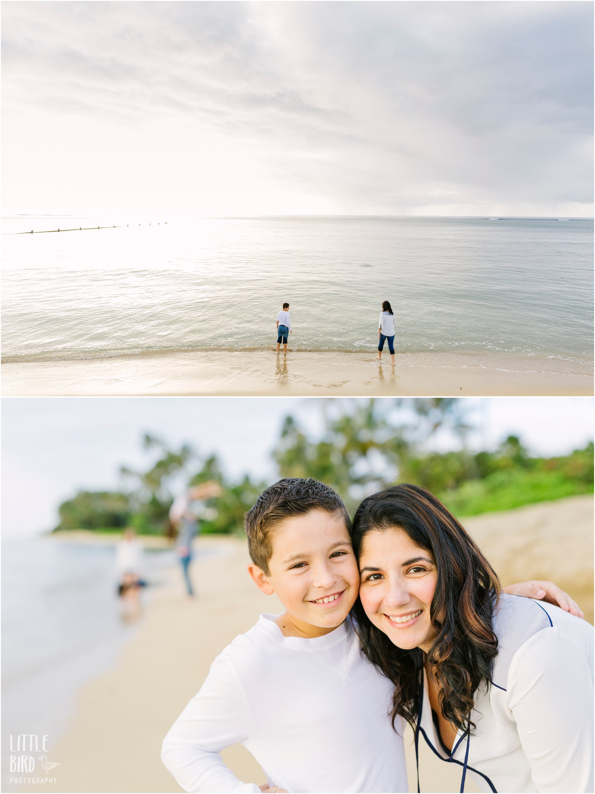 waikiki family photoshoot at the beach in oahu