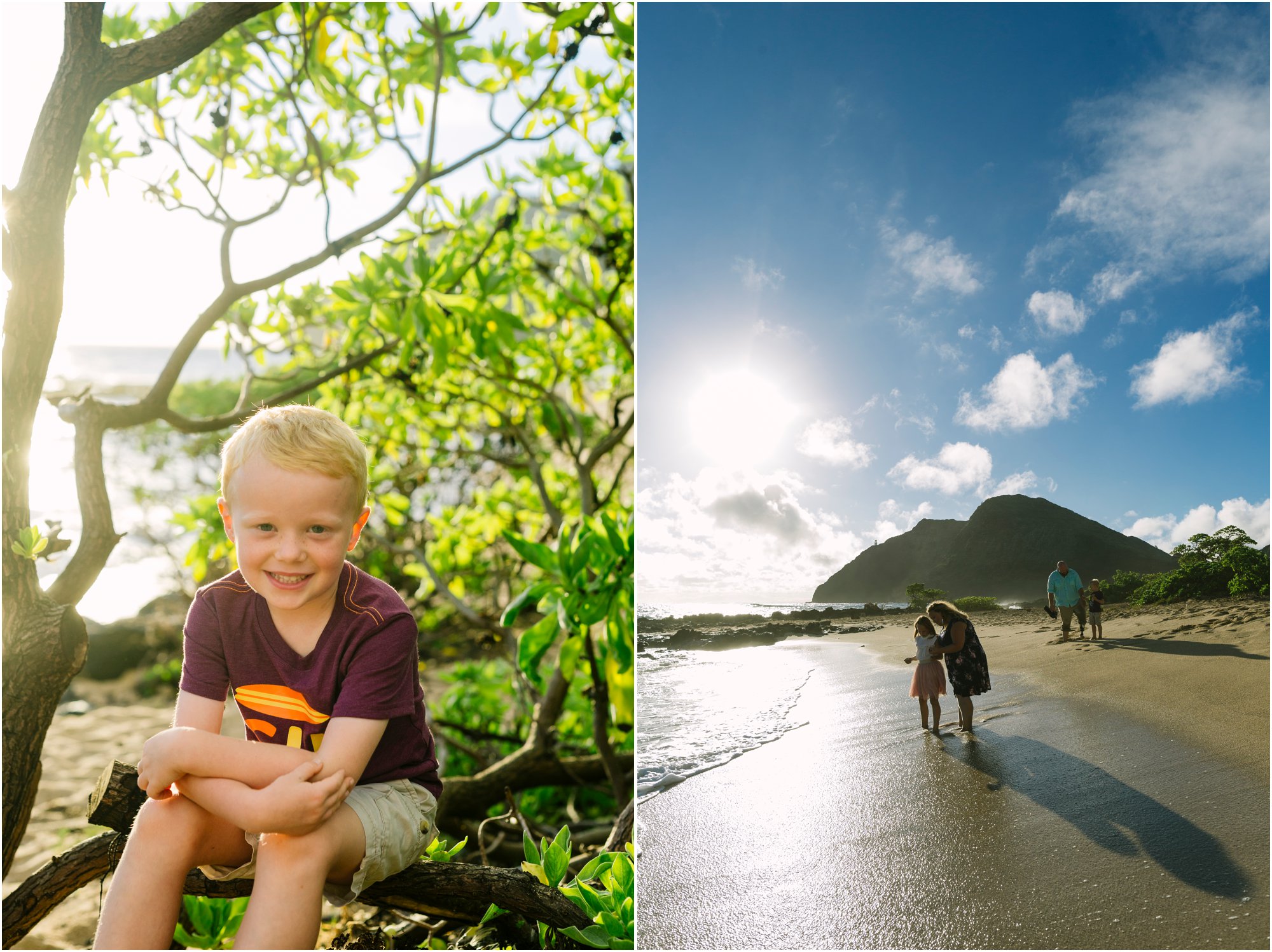 hawaii family portraits makapuu beach