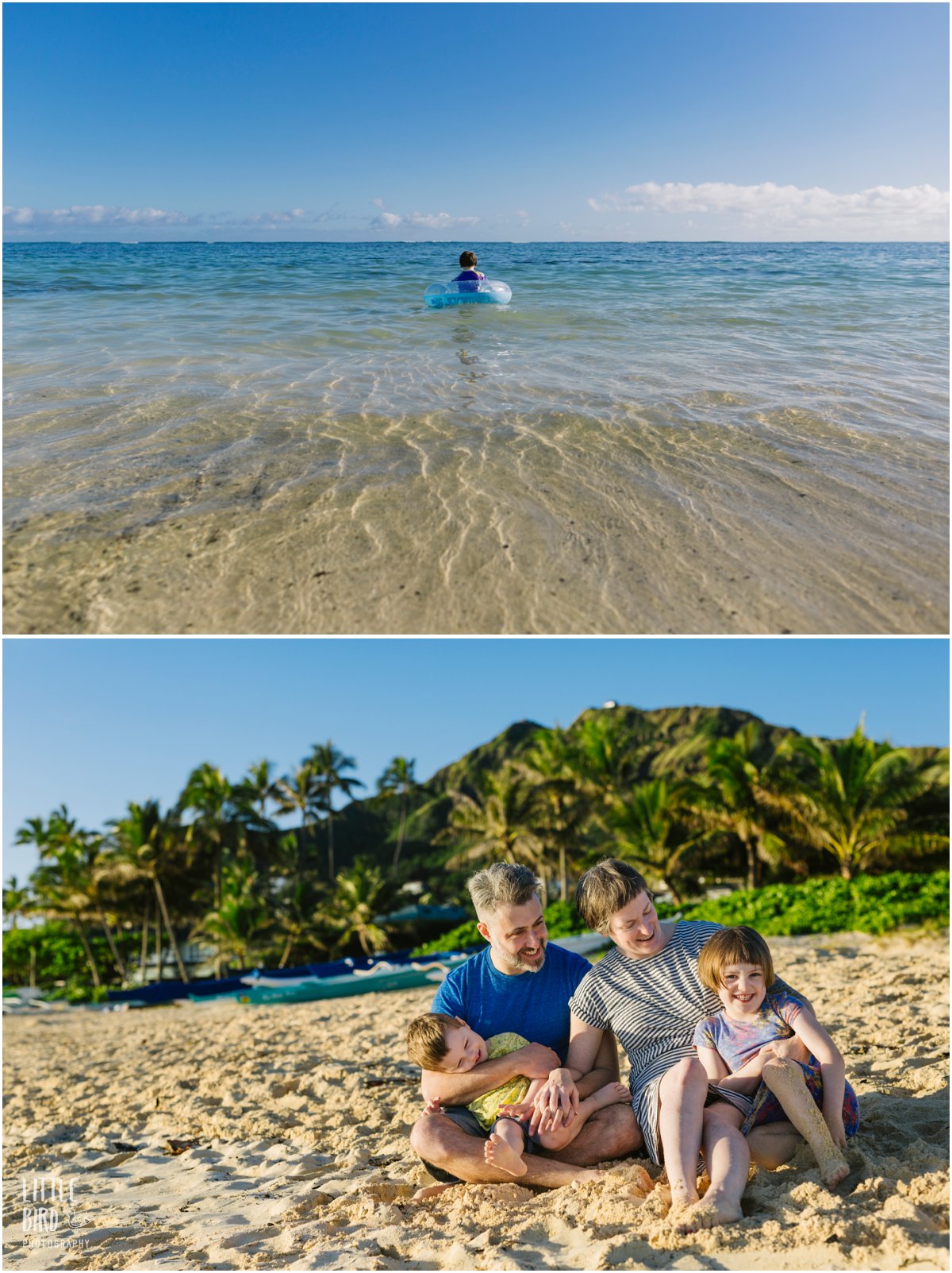 hawaii family portraits at the beach