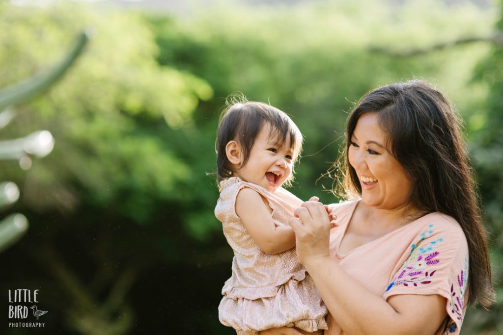 mom and daughter portrait by little bird photography