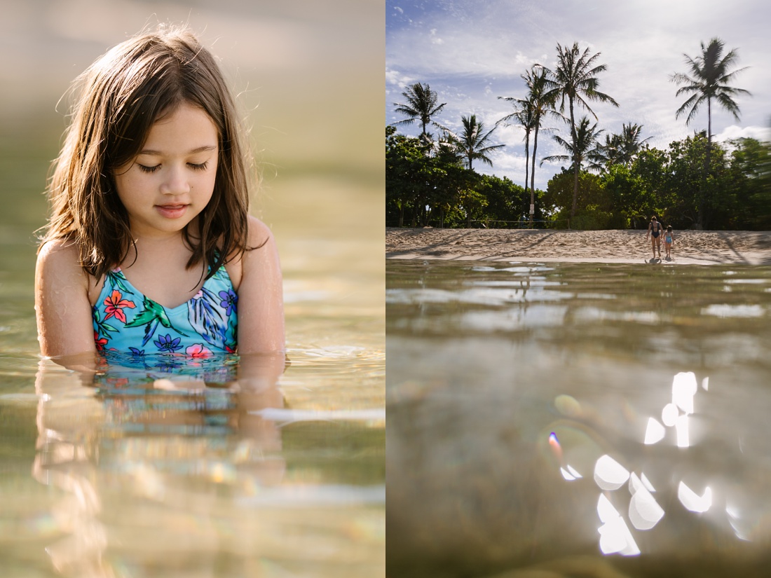mom and daughter portraits during a Fun Family Photo Session in hawaii