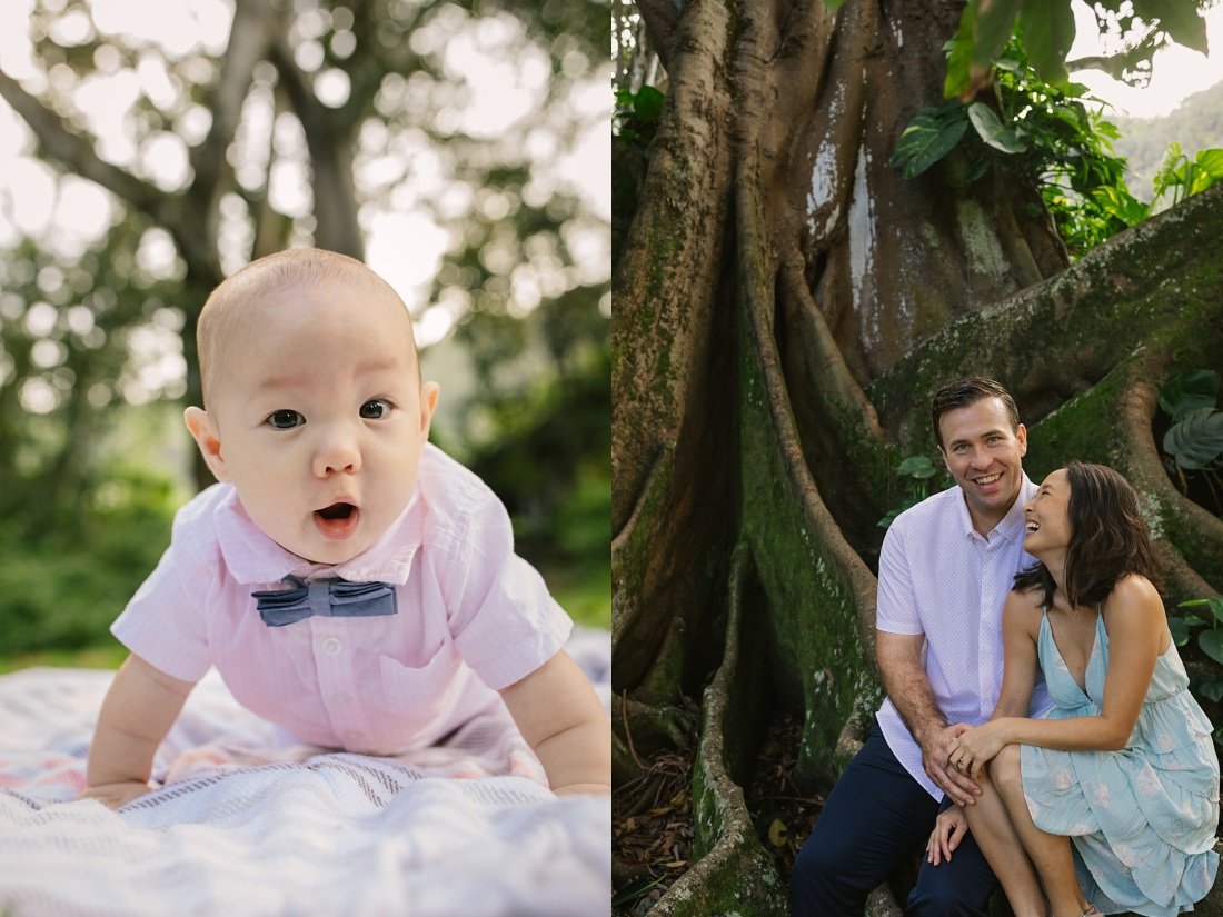 baby portraits in the jungle