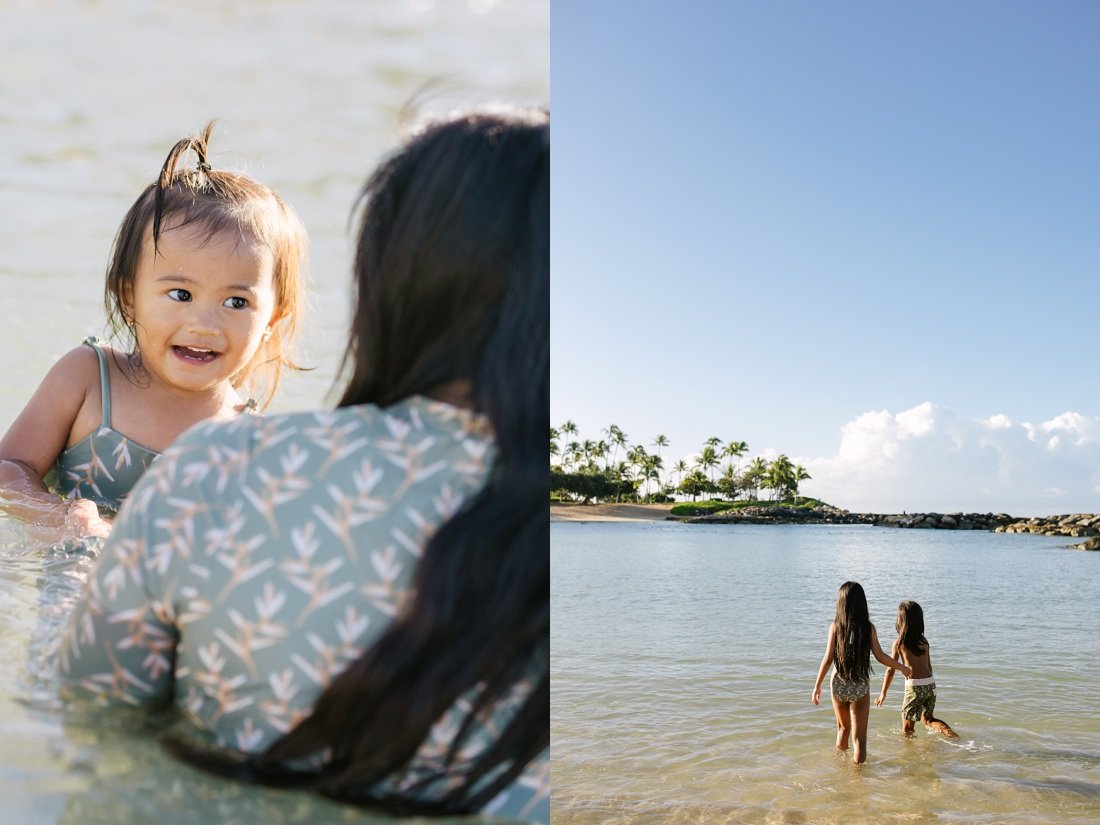siblings explore koolina lagoon hawaii