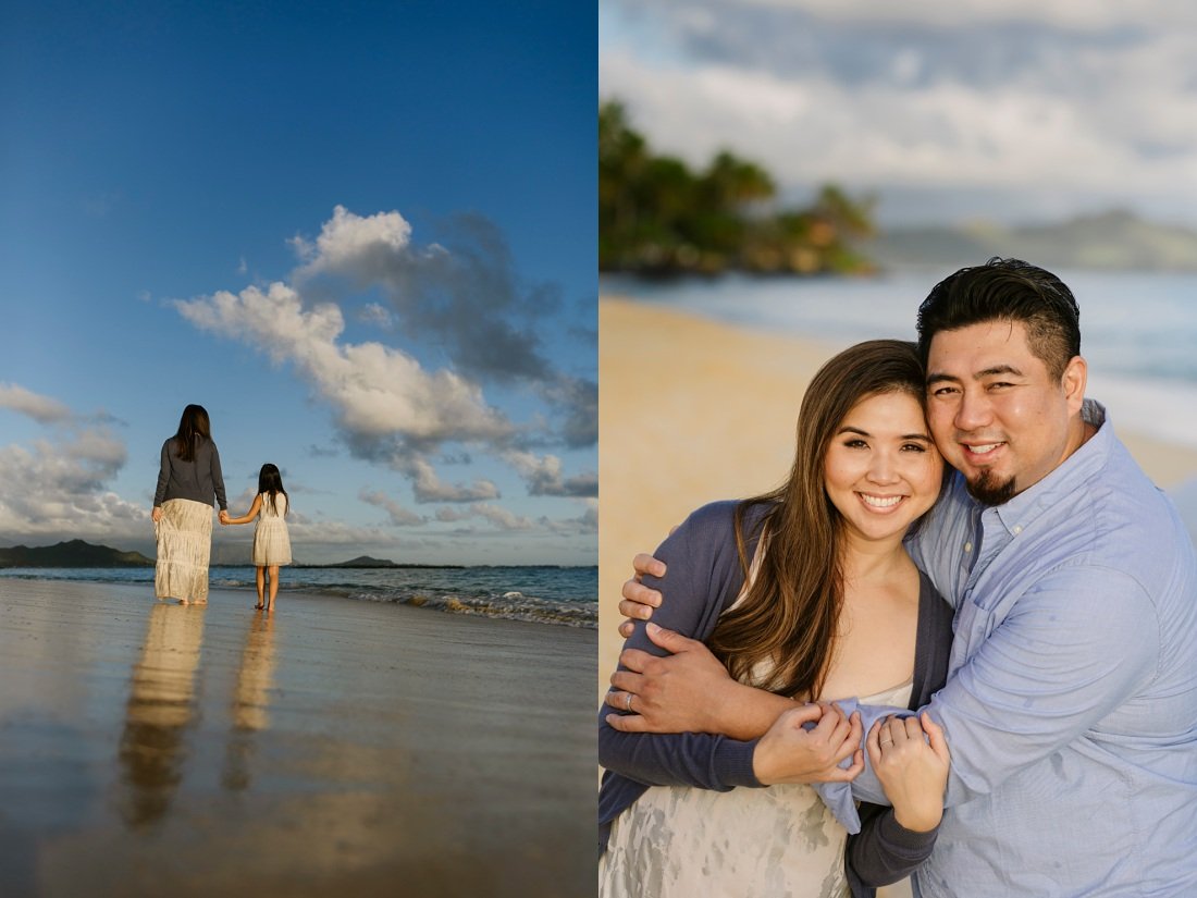 couple portrait at lanikai beach in kailua